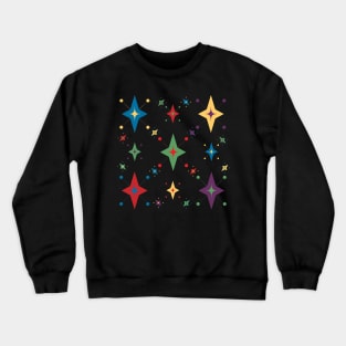 Mid Century Modern Cosmic Stars Crewneck Sweatshirt